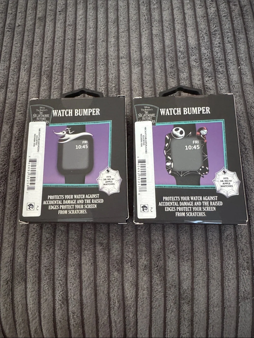 Disney Nightmare Before Christmas Apple Watch Bumper Cases Set of 2 (38/40/41mm)